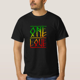 One Love Rasta Colours Reggae T-Shirt