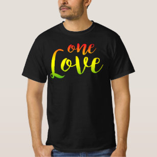One Love Rasta Reggae Roots Clothing T-Shirt