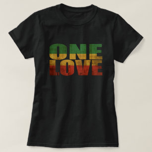 ONE LOVE Red, Gold & Green T-Shirt