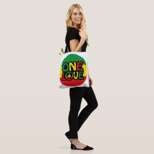 One Love, Reggae design with reggae colors Tote Bag