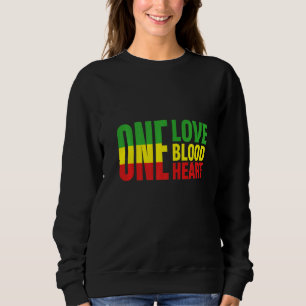 One love Reggae Roots Reggae Music Jamaica Rasta R Sweatshirt
