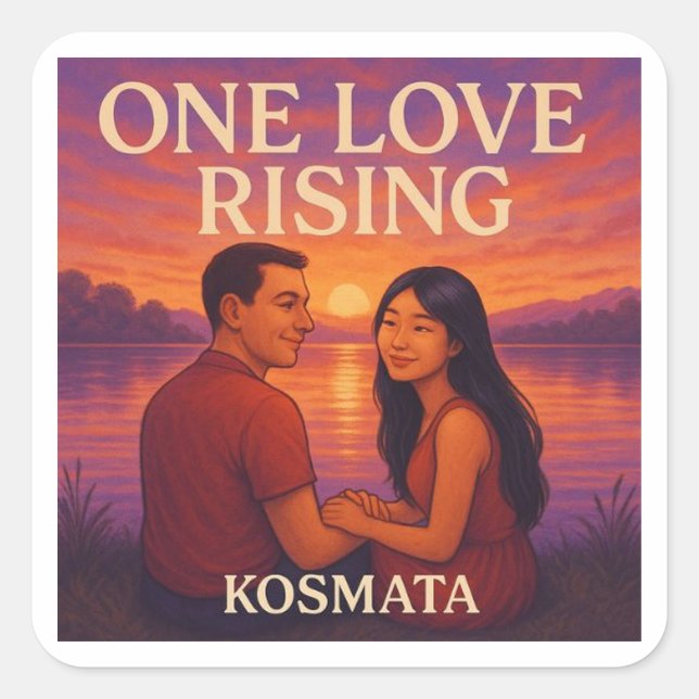 One Love Rising - Aufkleber Square Sticker (Front)