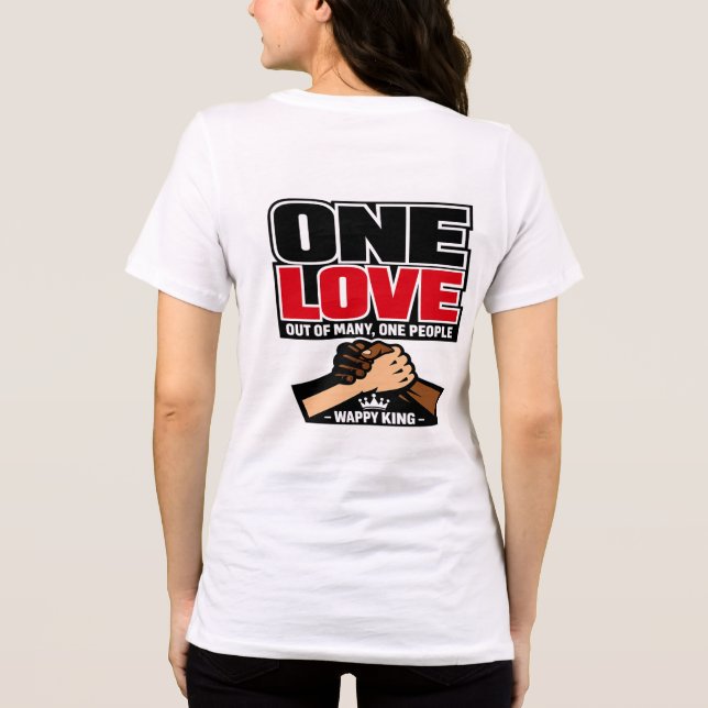 One Love T-shirt  Tri-Blend Shirt (Back)
