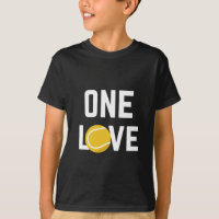 One Love Tennis Balls Player Coach Sport Passion