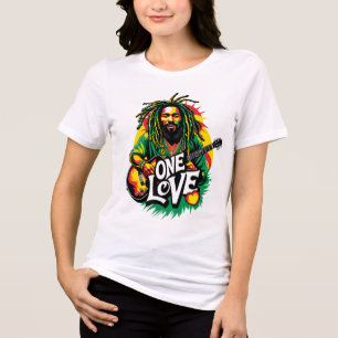 One Love the King of Reggae Tri-Blend Shirt