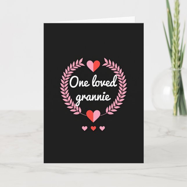 One Loved Grannie Honor Card (Front)