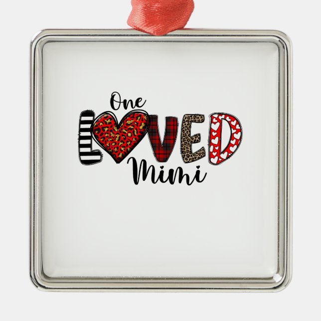 One Loved Mimi Metal Tree Decoration (Front)
