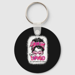 One Loved Occupational Therast Messy Bun Valenti Key Ring