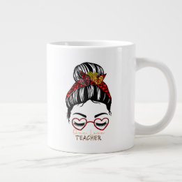 One Loved Teacher Large Coffee Mug