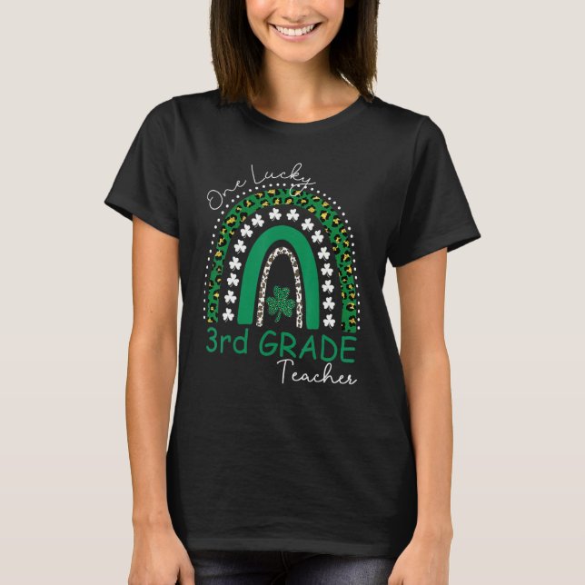 One Lucky 3rd Grade Teacher St Patrick's Day Women T-Shirt (Front)
