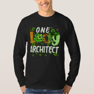 One Lucky Architect Shamrock St Patricks Day Tees