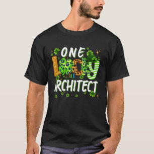 One Lucky Architect Shamrock St Patricks Day Tees