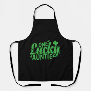 One Lucky Auntie St. Patricks Day Apron