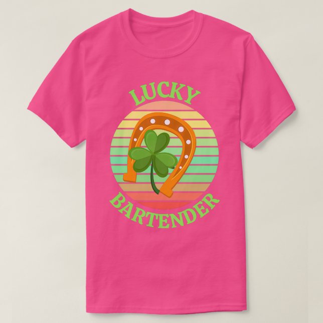 one lucky bartender 1 T-Shirt (Design Front)