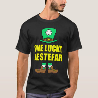 One Lucky Bestefar Norwegian Leprechaun St Patrick T-Shirt