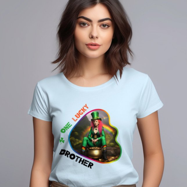One Lucky Brother - Green Glow Dance Party T-Shirt (Creator Uploaded)