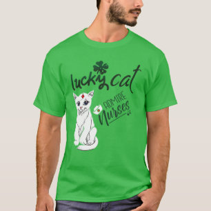 One Lucky Cat T- Patrick's Day Gift Vintage T-Shirt