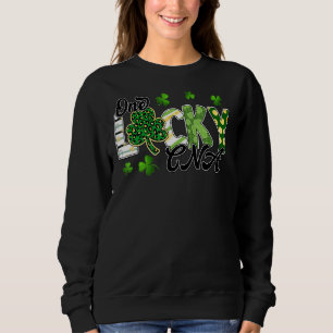 One Lucky Cna Shamrocks Happy St Patrick S Day Sweatshirt