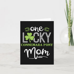 One Lucky Connemara Pony Horse Mum Irish Horseback Card