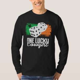 One Lucky Cowgirl Dice Game Family Group Matching T-Shirt