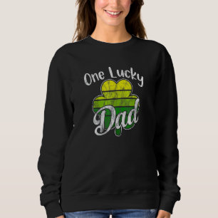 One Lucky Dad Funny Father Irish C St Patrick's Da Sweatshirt