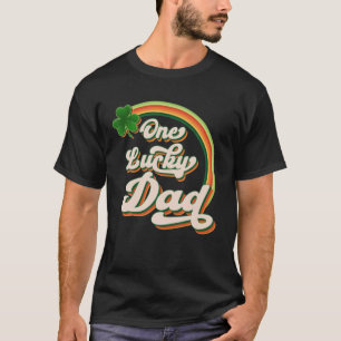 One Lucky Dad Funny Irish Clovers St Patrick's Day T-Shirt