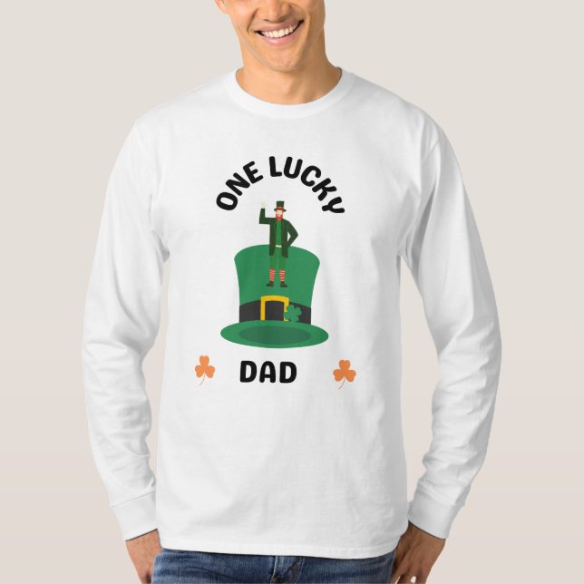 One lucky dad irish T-Shirt (Front)