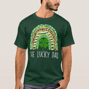 One Lucky Dad Shamrock Funny St Patricks Day Match T-Shirt