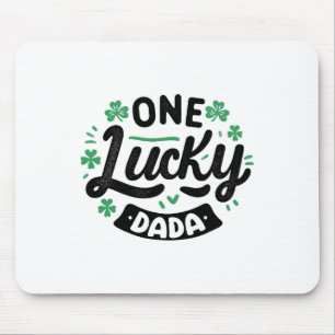One Lucky Dada Irish Family Matching Saint Patrick Mouse Pad