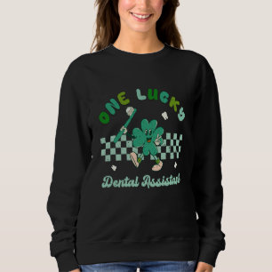 One Lucky Dental Assistant Retro St Patricku2019s  Sweatshirt