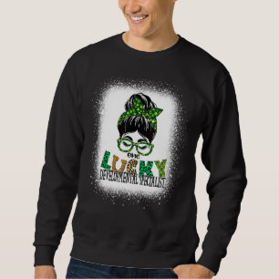 One Lucky Developmental Specialist Bleached St Pat Sweatshirt