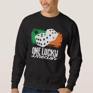 One Lucky Director Dice Game Family Group Matchin Sweatshirt