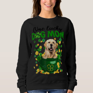 One Lucky Dog Mum Funny Golden Retriever Mum St Pa Sweatshirt