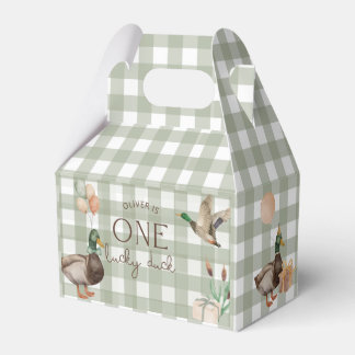 One Lucky Duck 1st Birthday Hunting Party Favour Box