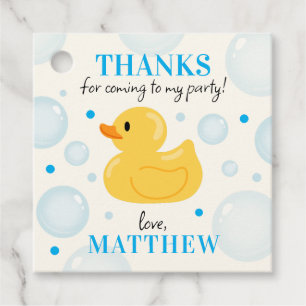 One Lucky Duck 1st Birthday Thank You Favour Tags