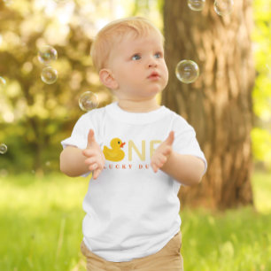 One Lucky Duck First Birthday Shirt