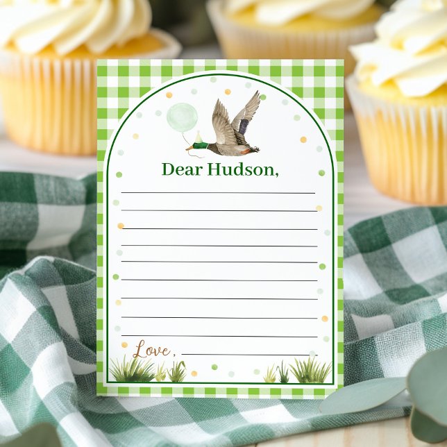 One Lucky Duck Time Capsule Note Message Card (Creator Uploaded)