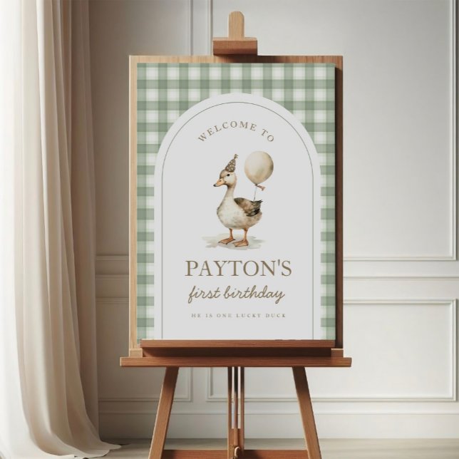 One Lucky Duck Welcome Sign Poster (Creator Uploaded)