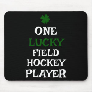 One Lucky Field Hockey Player St Patrick's Day Iri Mouse Pad