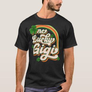 One Lucky Gigi Funny Irish C St Patrick's Day Vint T-Shirt