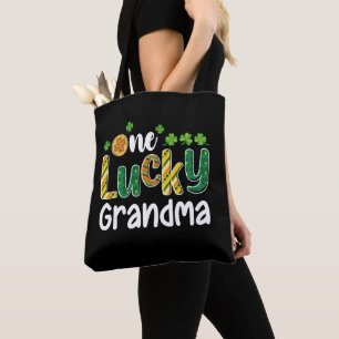 One Lucky Grandma Matching Family St Patrick's Day Tote Bag