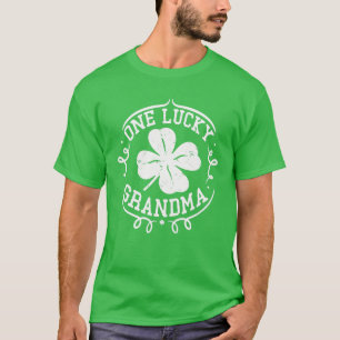 One Lucky Grandma St Patrick's Day Gifts For Women T-Shirt