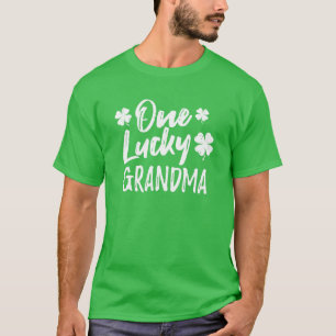 One Lucky Grandma St. Patrick's Day Matching Pajam T-Shirt