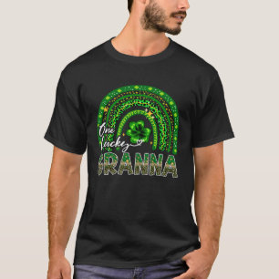 One Lucky Granna  Shamrock Rainbow St Patrick s Da T-Shirt