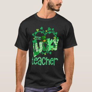 One Lucky heart Grade Teacher Happy St Patrick's D T-Shirt