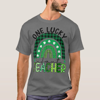 One Lucky Infant Teacher Rainbow St Patricks Day S T-Shirt