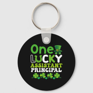 One Lucky Istant Principal St Patricks Day Key Ring