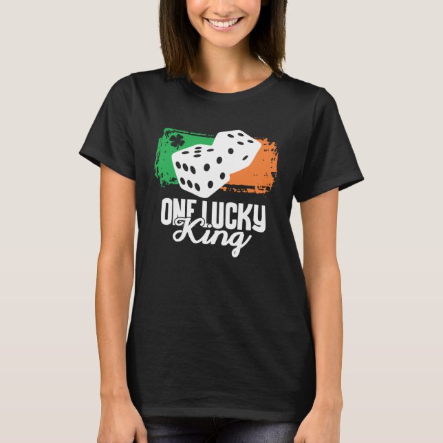 One Lucky King Dice Game  Family Group Matching T-Shirt (Front)