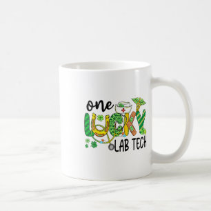 One Lucky Lab Tech St Patricks Day Green Women Sha Coffee Mug
