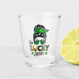 One Lucky Lassie Shot Glass